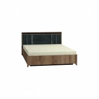 Nature 308 Кровать Люкс 1400*2000 +основание 1400*2000  Металл Гаскон Пайн-Черный