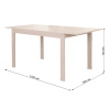 Стол TVE-6745BBH, beech wood, Milky White Beech Стол TVE-6745BBH, beech wood, Milky White Beech