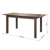 Стол  TVE-6930 Merlot Beech (MB), 1200(+300)*800*740 Стол  TVE-6930 Merlot Beech (MB), 1200(+300)*800*740