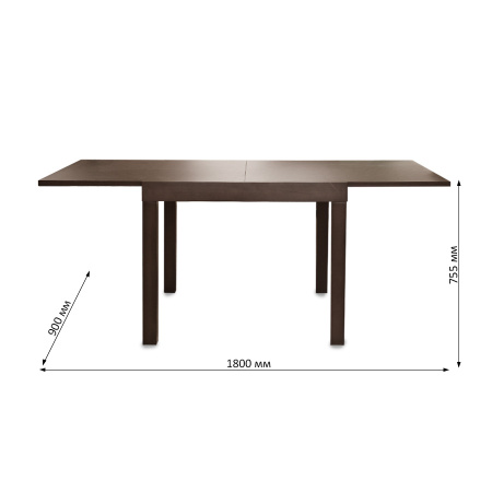 Стол  THE-6911 Burn Beech (BB), 90+90*90*75.5 Стол  THE-6911 Burn Beech (BB), 90+90*90*75.5