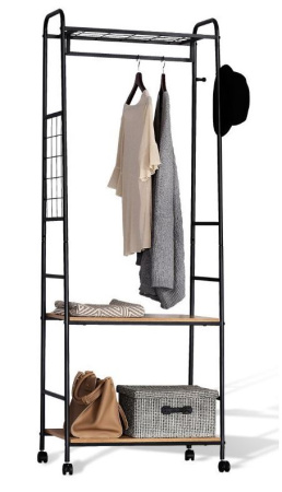 Вешалка Sheffilton Черный муар/скандинавский дуб