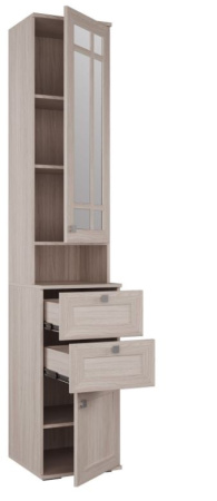 Пенал Пн-20 Ривьера с ящиками  корпус+фасад Ясень шимо светлый