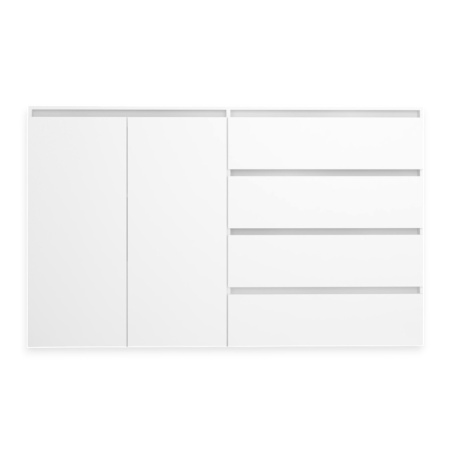 ВЕНСЕН Комод 4 ящика 2двери /Белый