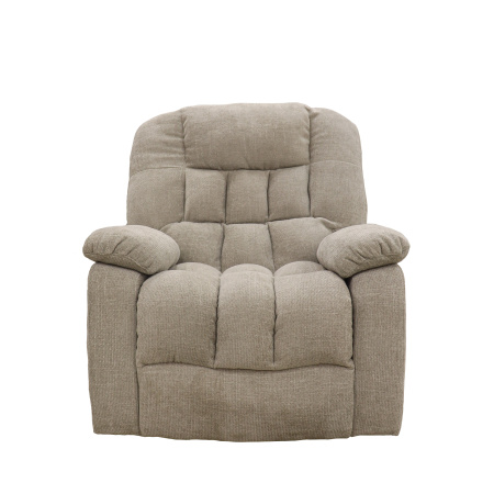 Кресло-реклайнер SX-81423H Bailun-01 light grey/Велюр серый с вращающимся механизмом