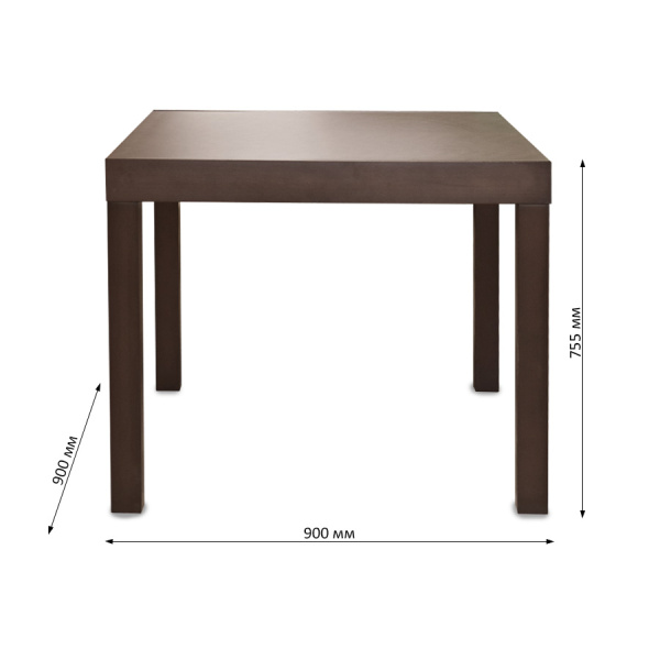 Стол  THE-6911 Burn Beech (BB), 90+90*90*75.5 Стол  THE-6911 Burn Beech (BB), 90+90*90*75.5