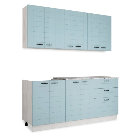 Кухня Сонет Лофт /  Дуб Бирюза