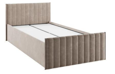 Кровать с ящиками Твикс 90х200 см (латте(велюр))