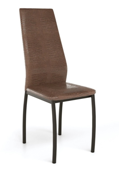 Стул Лорд Лайт (черный, к/з Кайман корич. 047)