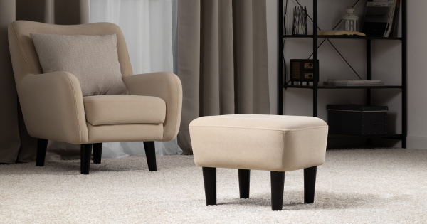 Пуф Дакота кремовый