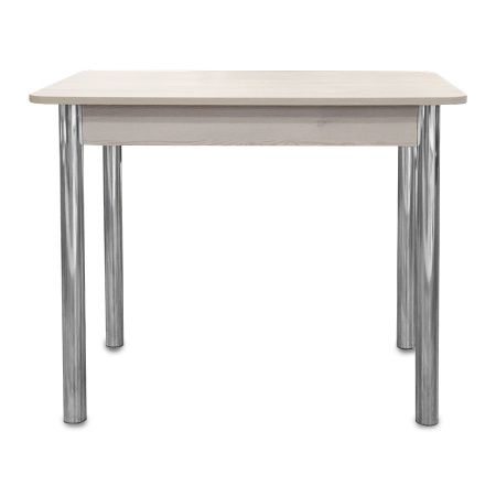 Стол обеденный (900х600х760)  Сосна Лофт/опора D50 труба хром