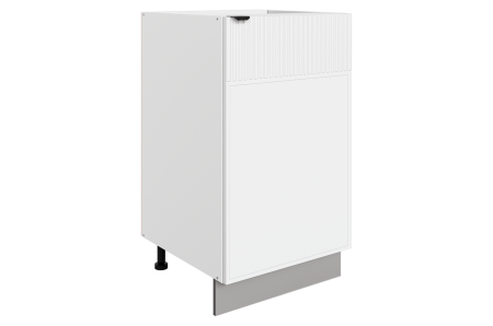 БАРИСТА Шкаф рабочий L450 (1 дв.гл )(правый) (белый/милк матовый)