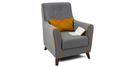 Кресло "Френсис" Арт. ТК 259 Амиго грей кварц серый