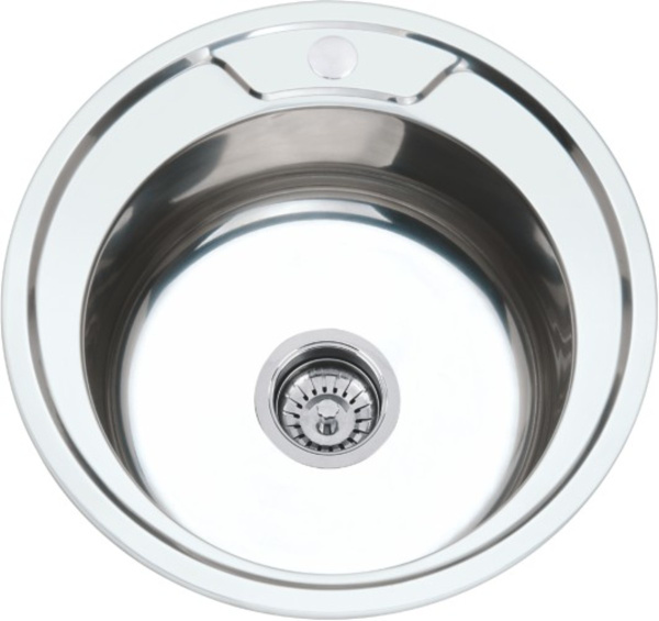 Мойка MG6-49   (круглая)  (со сливной арматурой)